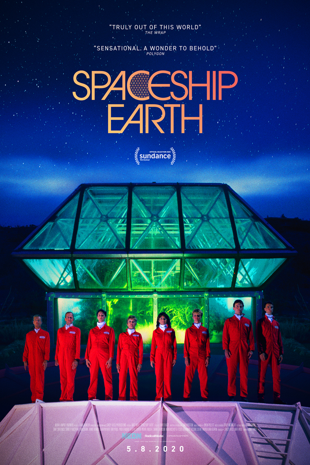 Movie poster for Spaceship Earth, astronaut crew