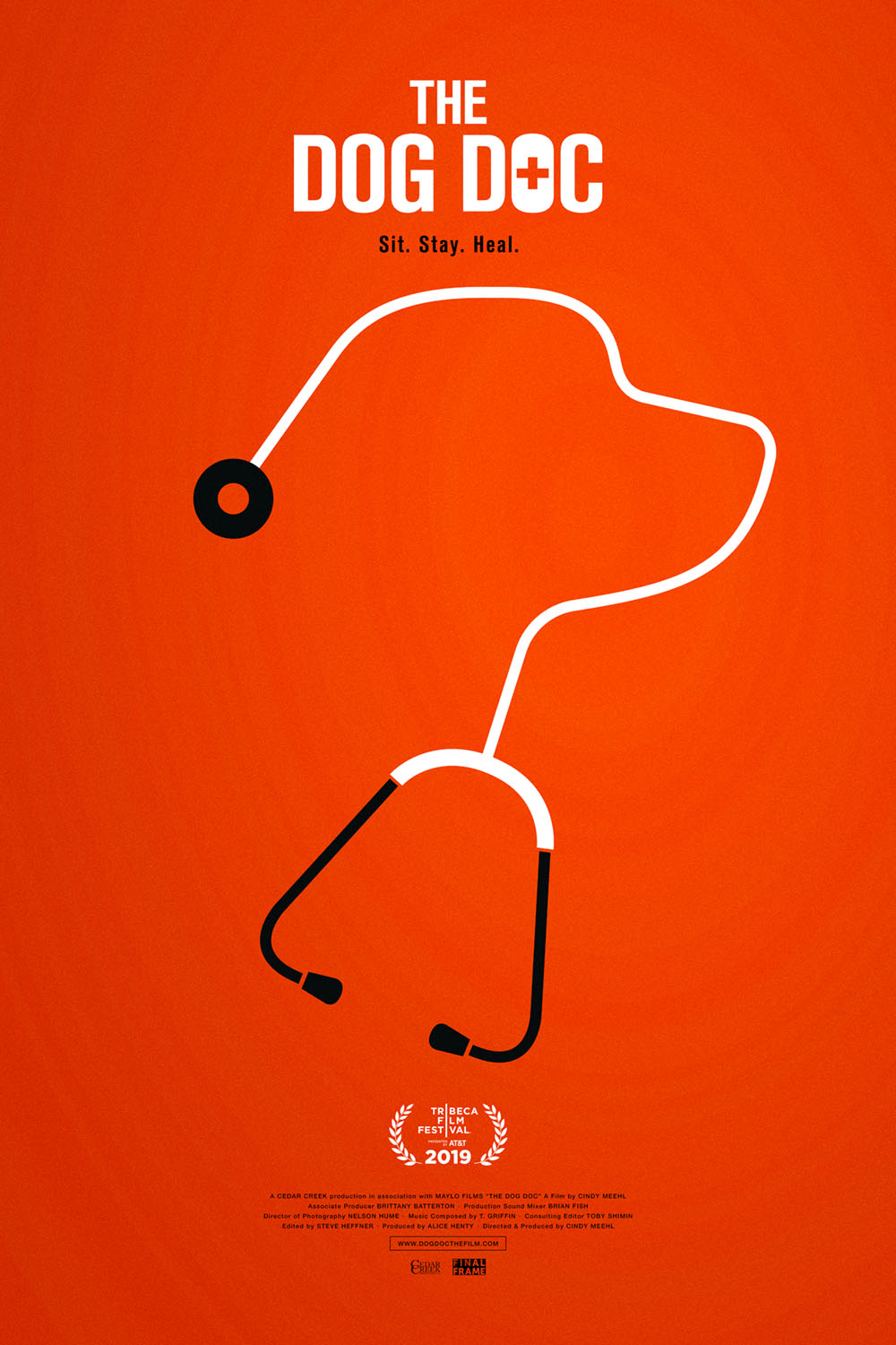 Movie poster for The Dog Doc, stethoscope