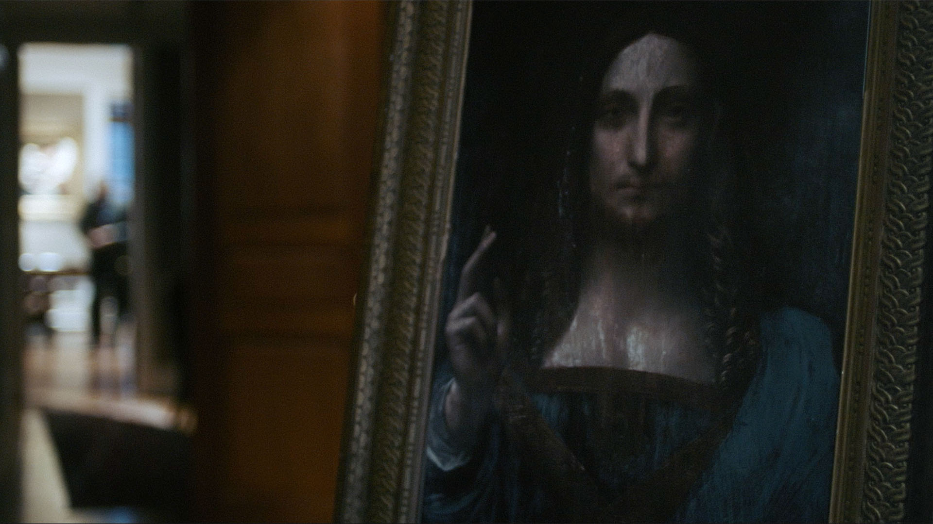 Trailer still frame from The Lost Leonardo, painting