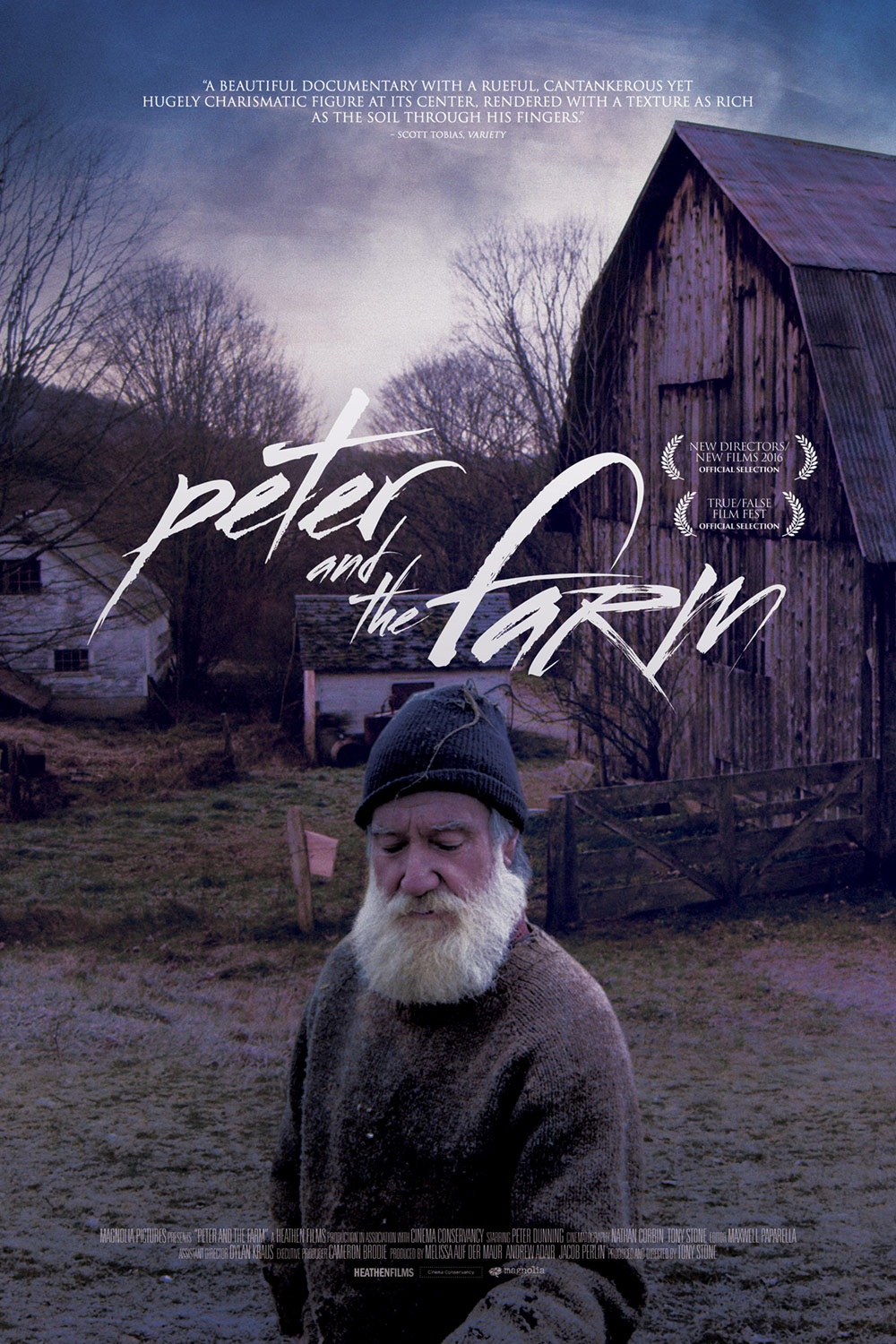 Movie poster for Peter And The Farm, man on farm