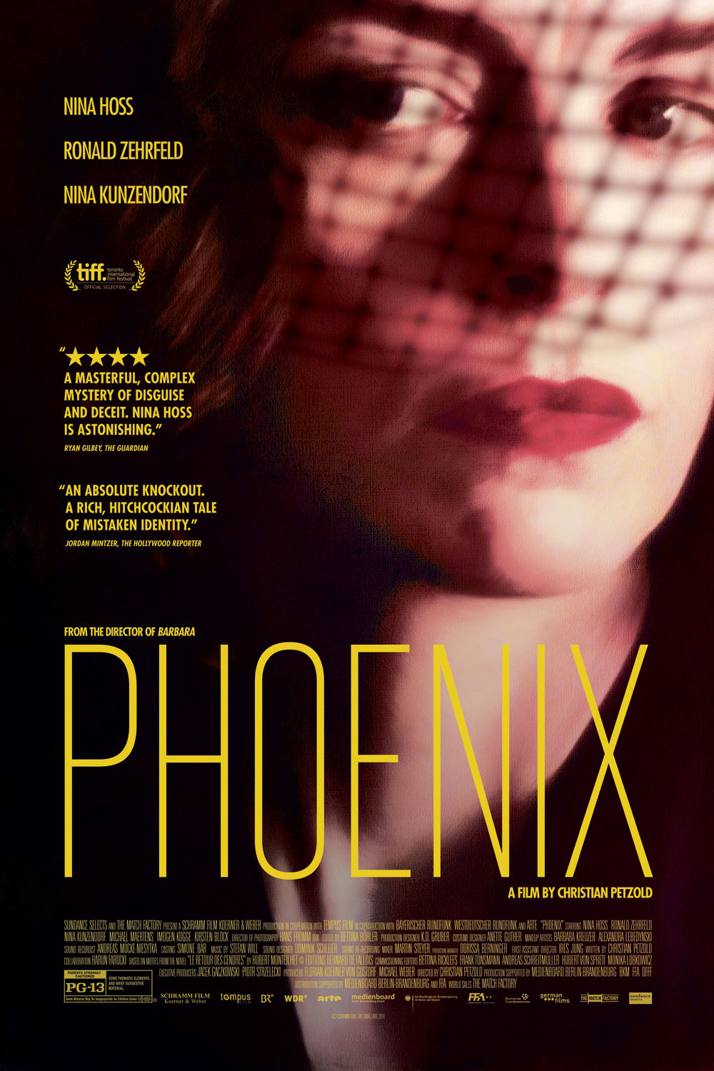 Movie poster for Phoenix, woman with funeral vail