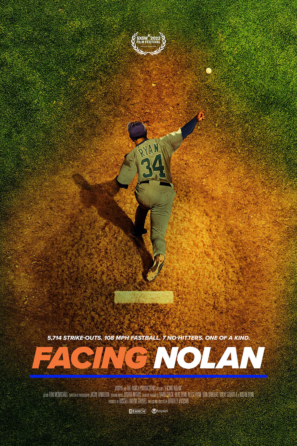 Movie poster for Facing Nolan, baseball player