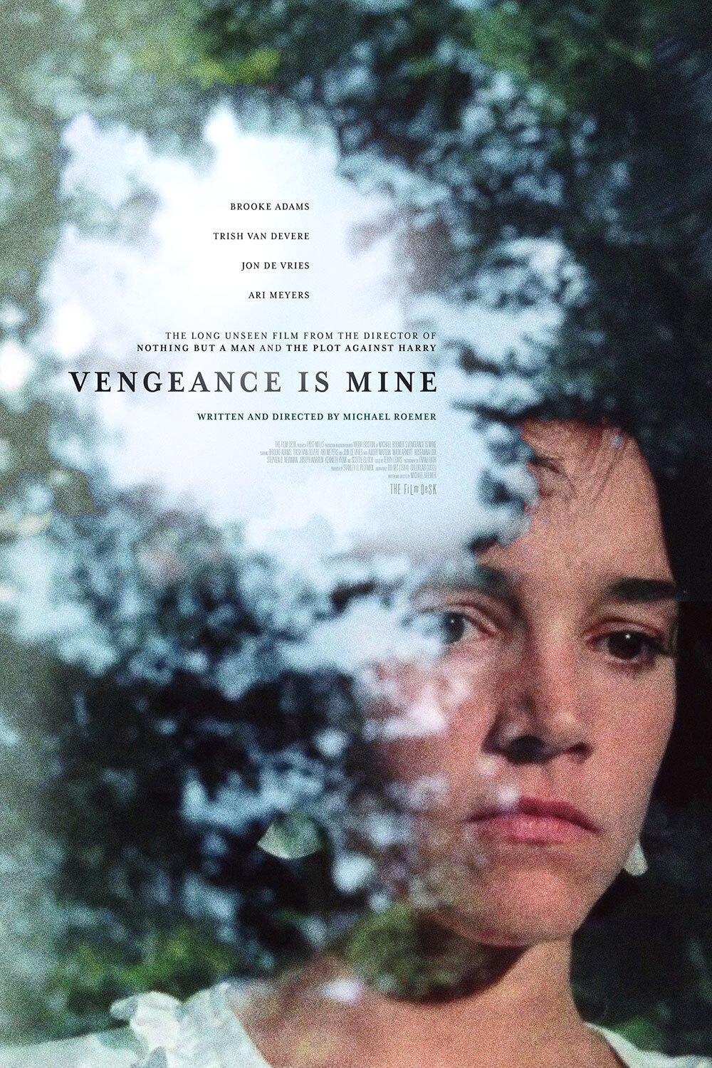 Movie poster for Vengeance Is Mine, somber woman